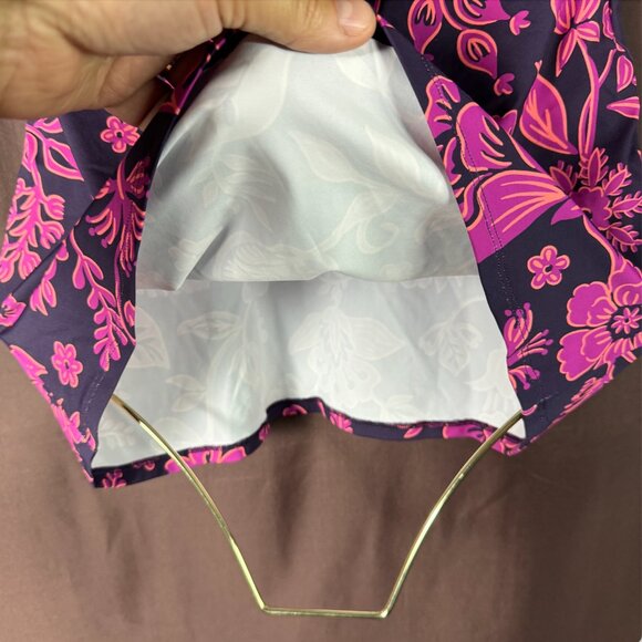 Lands End Womens 4, 2-10 LONG Square Neck Tankini Top Swimsuit Adjustable Straps - Picture 4 of 7